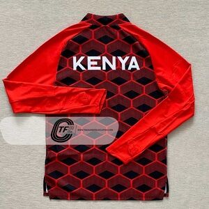 KENYA 2020 Olympics Nike Kenya Pro Elite 1/2 Zip Running Long Nike Shirt Large
